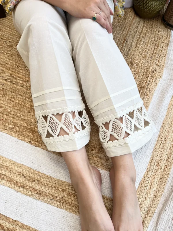 Cream Lacework Palazzo - Image 3