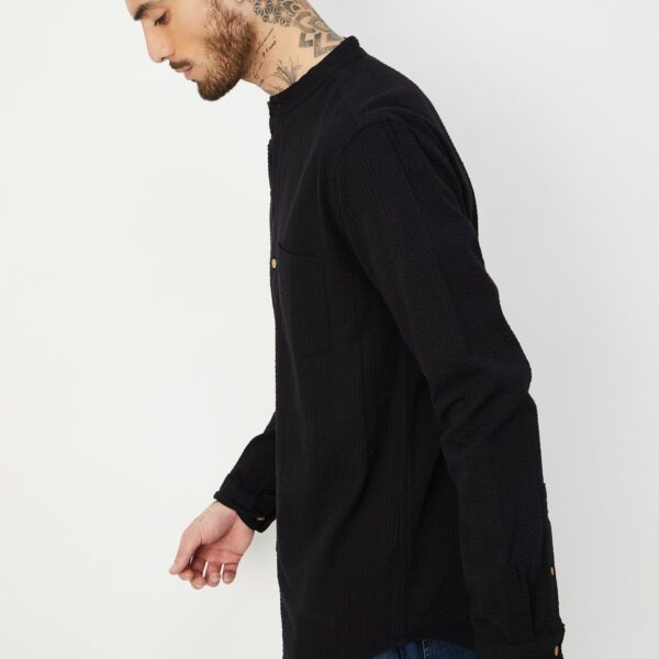 Men Striped Slim Fit Short Kurta - Image 3