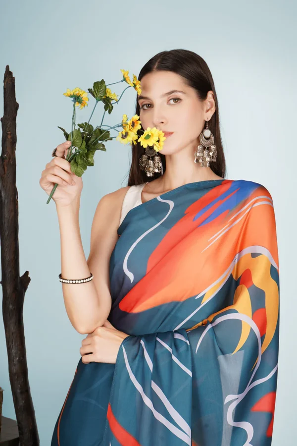 Kalpavatika  Water Repellent Stain Free Saree - Image 4