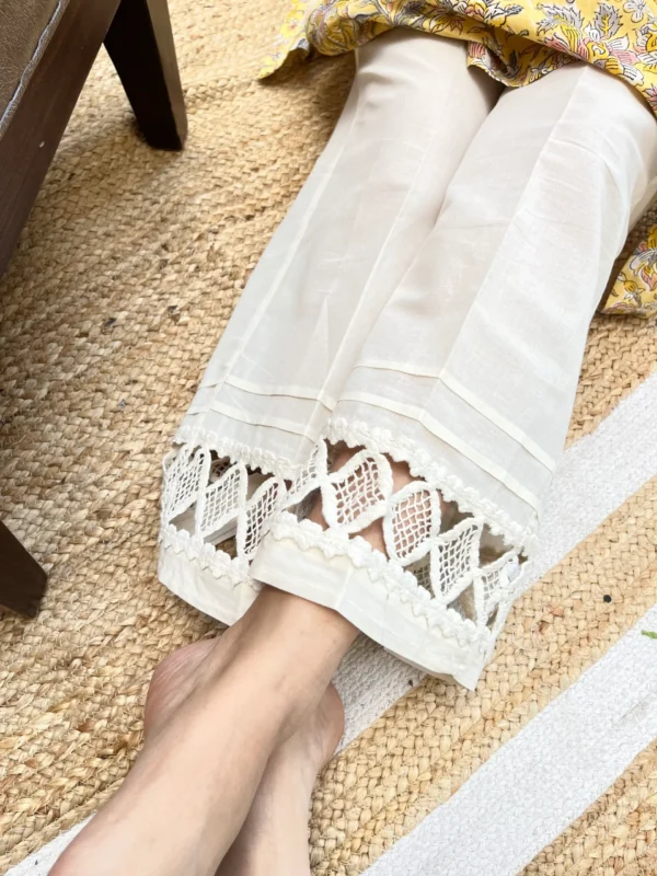 Cream Lacework Palazzo - Image 4