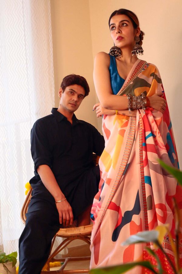 Titli | Satin Georgette Saree - Image 4