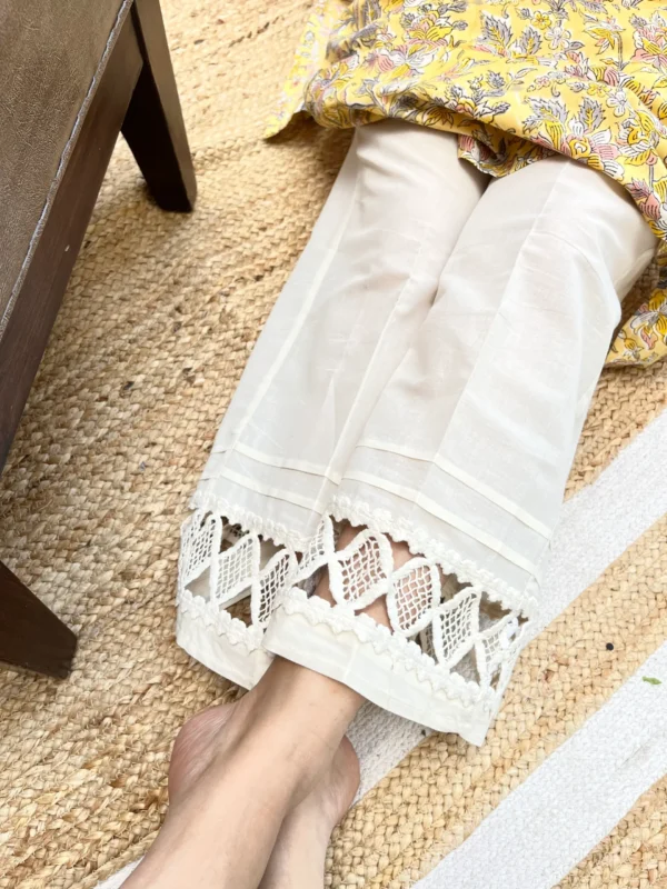Cream Lacework Palazzo - Image 5