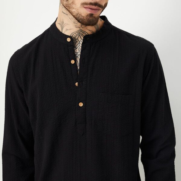 Men Striped Slim Fit Short Kurta - Image 5