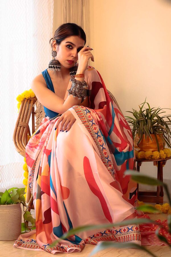 Titli | Satin Georgette Saree - Image 5