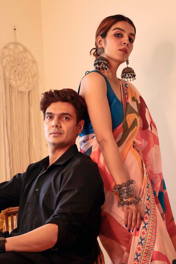 Titli | Satin Georgette Saree - Image 6