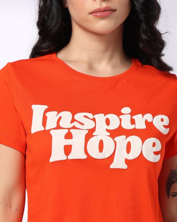 Women Typographic Print Regular Fit T-Shirt - Image 2
