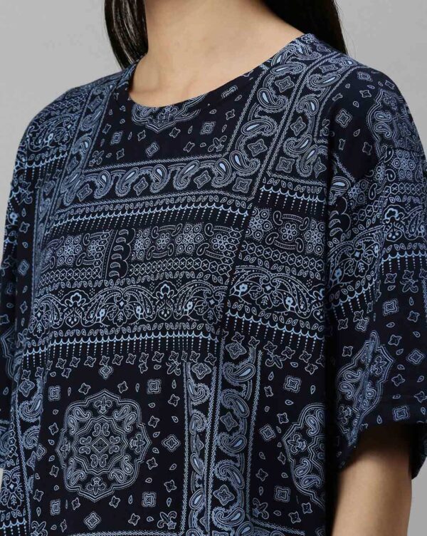 Paisley Print Oversized T-Shirt - Image 2