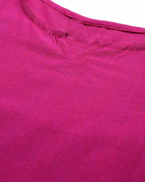 Women Striped Straight Kurta - Image 2